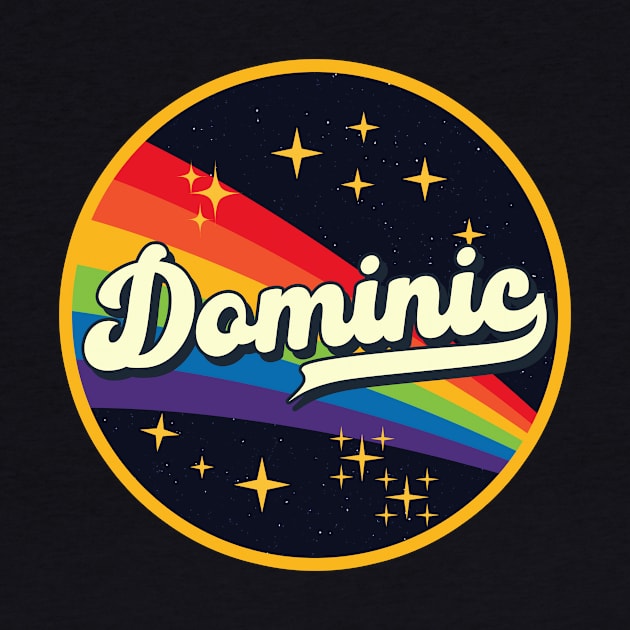 Dominic // Rainbow In Space Vintage Style by LMW Art